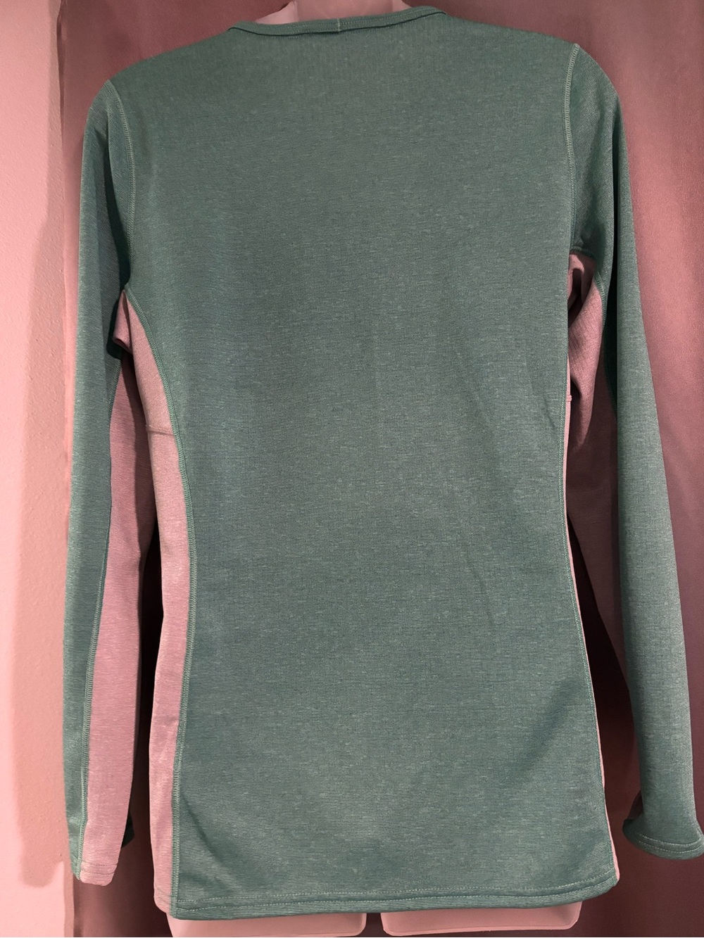Light Green Long-Sleeve Performance Top - Picture 5 of 6